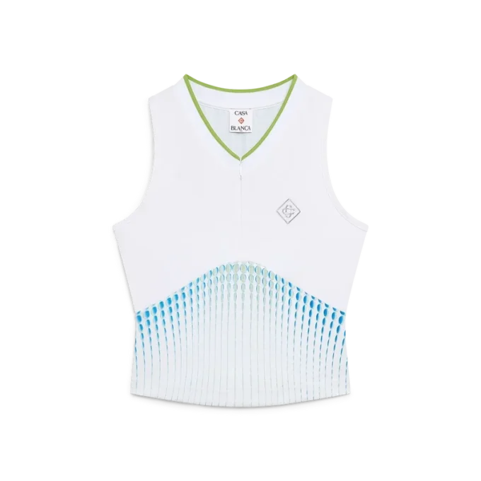 Tennis Printed Racer Top Tennis Printed Racer Top