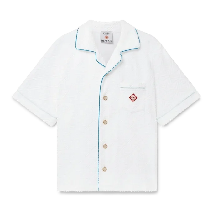 Tennis Stripe Towelling Shirt