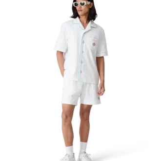 Tennis Stripe Towelling Shirt