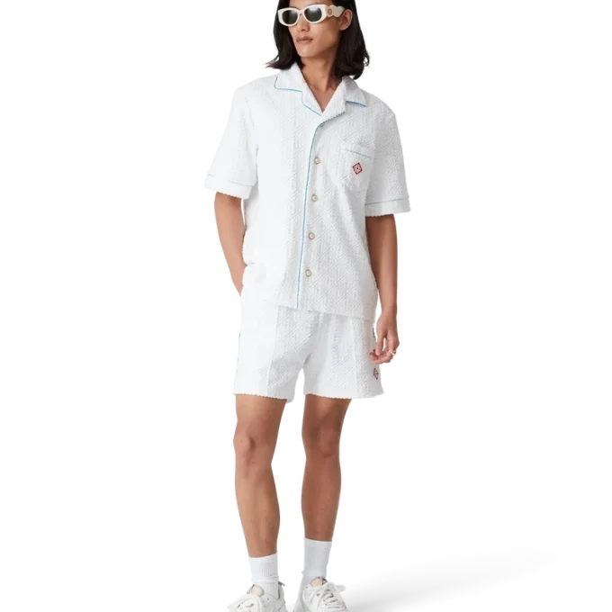 Tennis Stripe Towelling Shirt