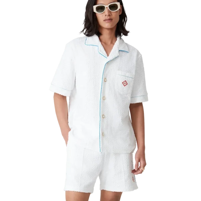 Tennis Stripe Towelling Shirt