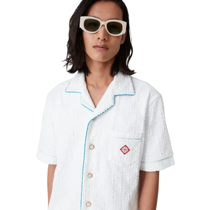 Tennis Stripe Towelling Shirt