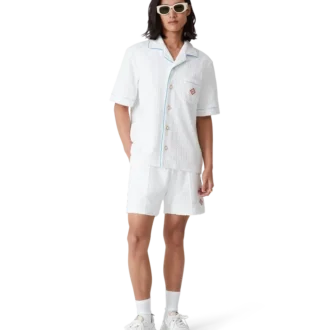 Tennis Stripe Towelling Shorts