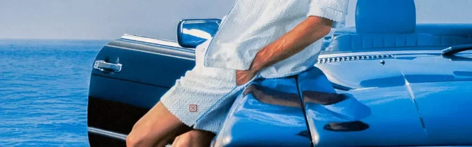 Tennis Stripe Towelling Shirt