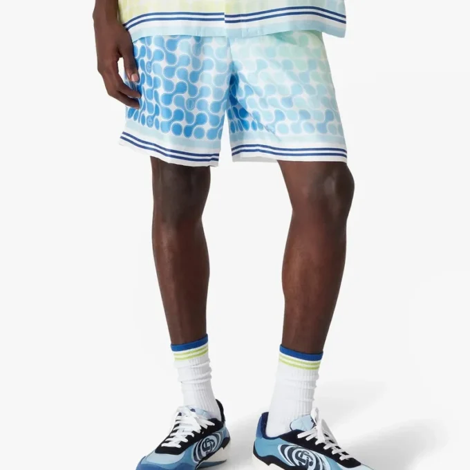 Tennis Tile Silk Shorts Tennis Tile Silk Shorts