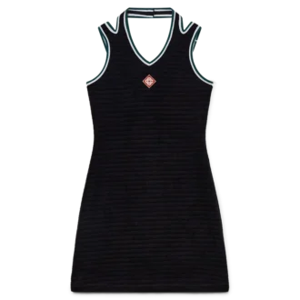 Textured Velour Tennis Dress