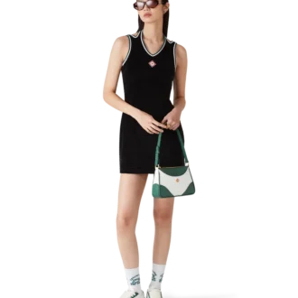 Textured Velour Tennis Dress
