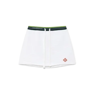 Textured Velour Tennis Skirt