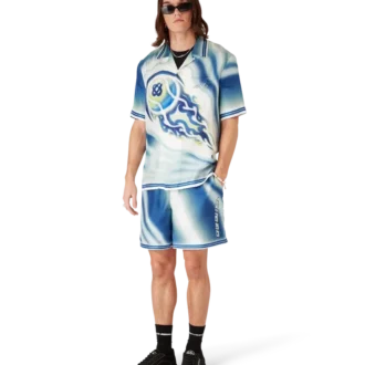 The Art of the Serve Short Sleeve Silk Shirt