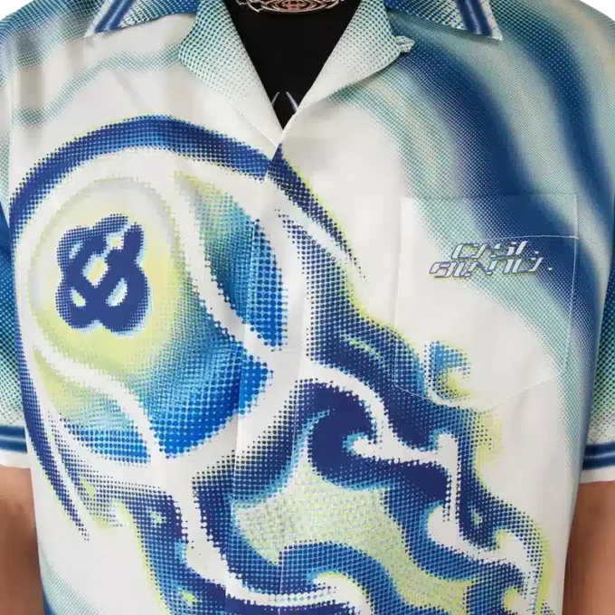 The Art of the Serve Short Sleeve Silk Shirt The Art of the Serve Short Sleeve Silk Shirt