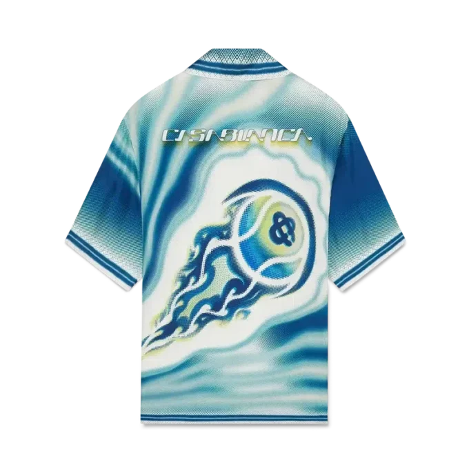 The Art of the Serve Short Sleeve Silk Shirt The Art of the Serve Short Sleeve Silk Shirt
