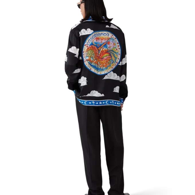 The Four Elements Long Sleeve Silk Shirt