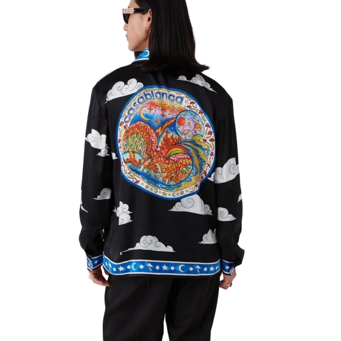 The Four Elements Long Sleeve Silk Shirt
