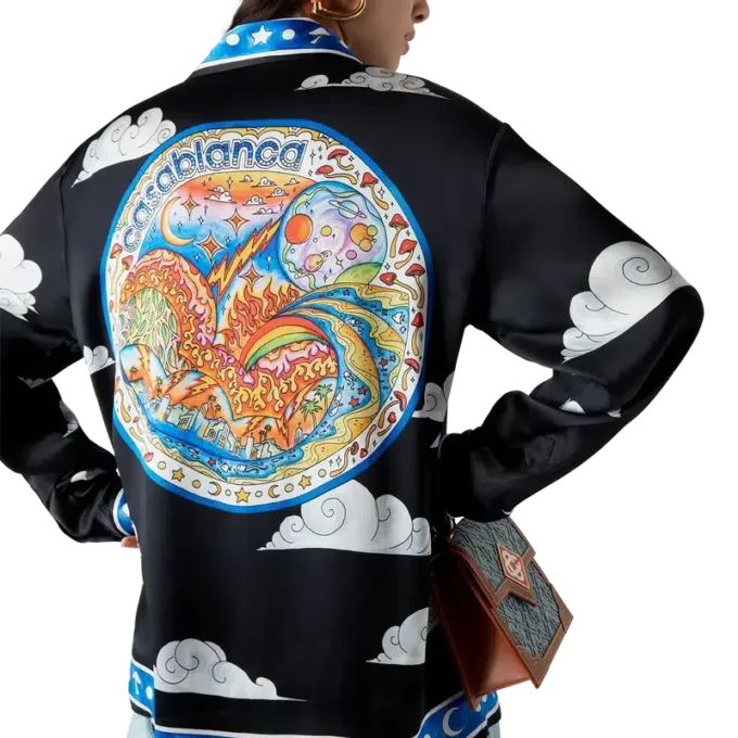 The Four Elements Long Sleeve Silk Shirt