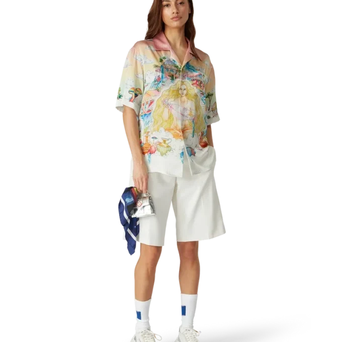 The Road to Knowledge Short Sleeve Silk Shirt