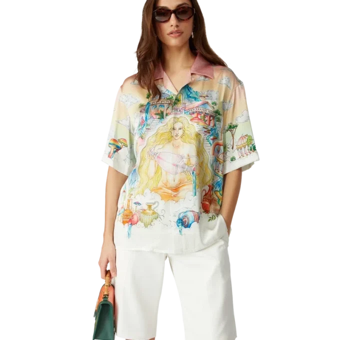 The Road to Knowledge Short Sleeve Silk Shirt