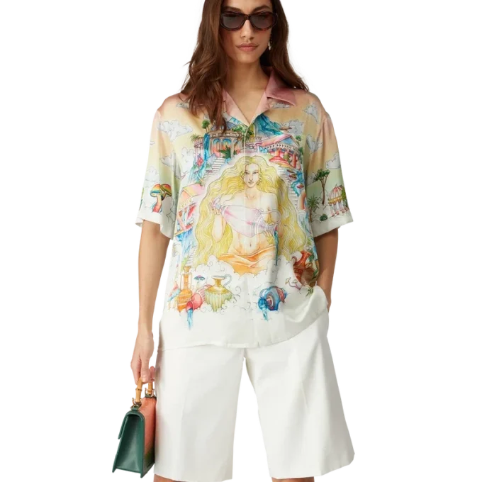 The Road to Knowledge Short Sleeve Silk Shirt