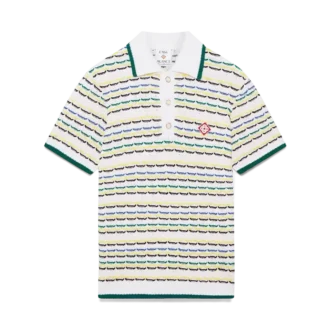 Tuck Stitch Short Sleeve Polo Shirt