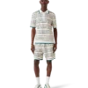 Tuck Stitch Short Sleeve Polo Shirt