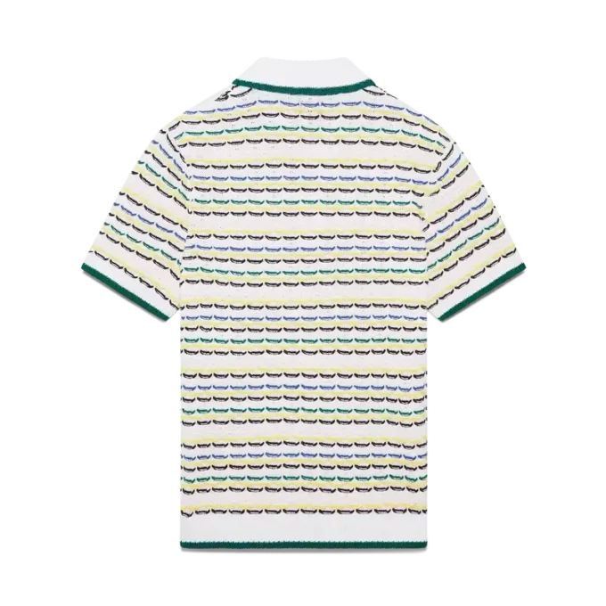 Tuck Stitch Short Sleeve Polo Shirt
