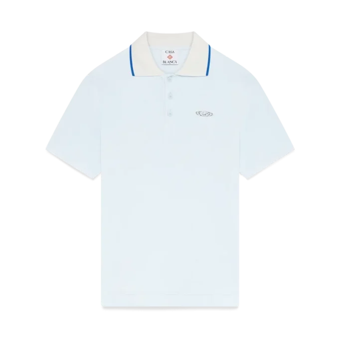 Velour Short Sleeve Polo Shirt