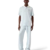 Velour Short Sleeve Polo Shirt