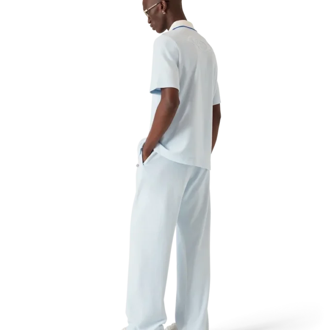 Velour Short Sleeve Polo Shirt