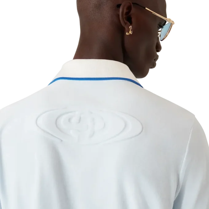 Velour Short Sleeve Polo Shirt