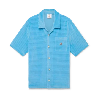 Velour Short Sleeve Stripe Shirt