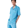 Velour Short Sleeve Stripe Shirt Velour Short Sleeve Stripe Shirt