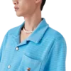 Velour Short Sleeve Stripe Shirt Velour Short Sleeve Stripe Shirt