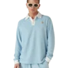 Velour Stripe Polo Shirt