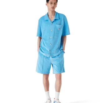 Velour Stripe Shorts