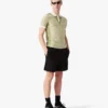 Vertical Stripe Short Sleeve Polo Shirt