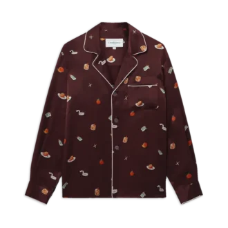 Vices Silk Satin Pyjama Shirt