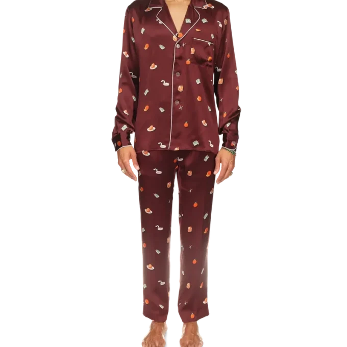 Vices Silk Satin Pyjama Shirt