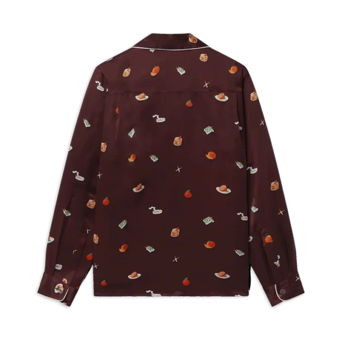 Vices Silk Satin Pyjama Shirt