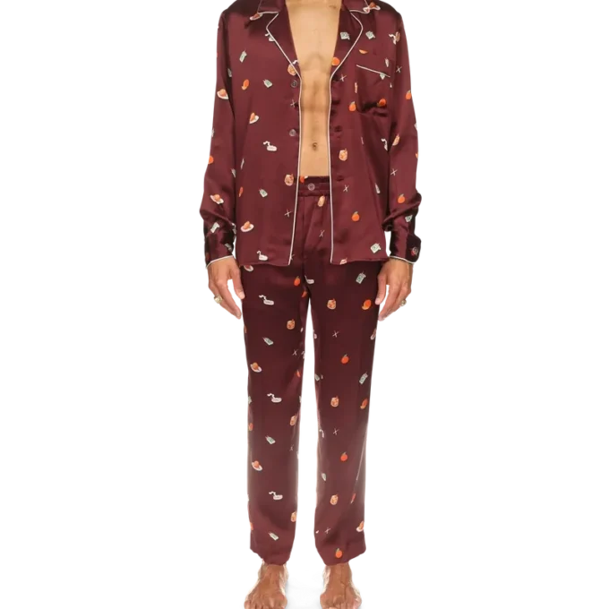 Vices Silk Satin Pyjama Trousers