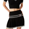 Viscose Pleated Mini Skirt Viscose Pleated Mini Skirt