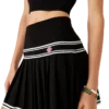 Viscose Pleated Mini Skirt Viscose Pleated Mini Skirt