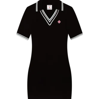 Viscose V Neck Polo Dress