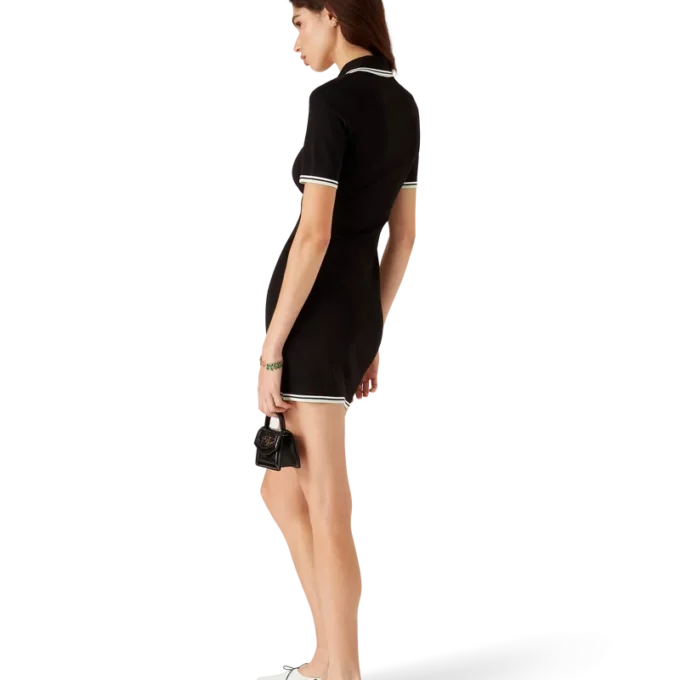 Viscose V Neck Polo Dress Viscose V Neck Polo Dress