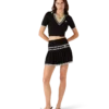Viscose V-Neck Polo Shirt