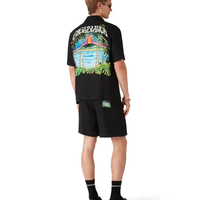 Volcano Jacquard Silk Shorts Volcano Jacquard Silk Shorts