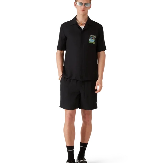 Volcano Short Sleeve Jacquard Classic Shirt