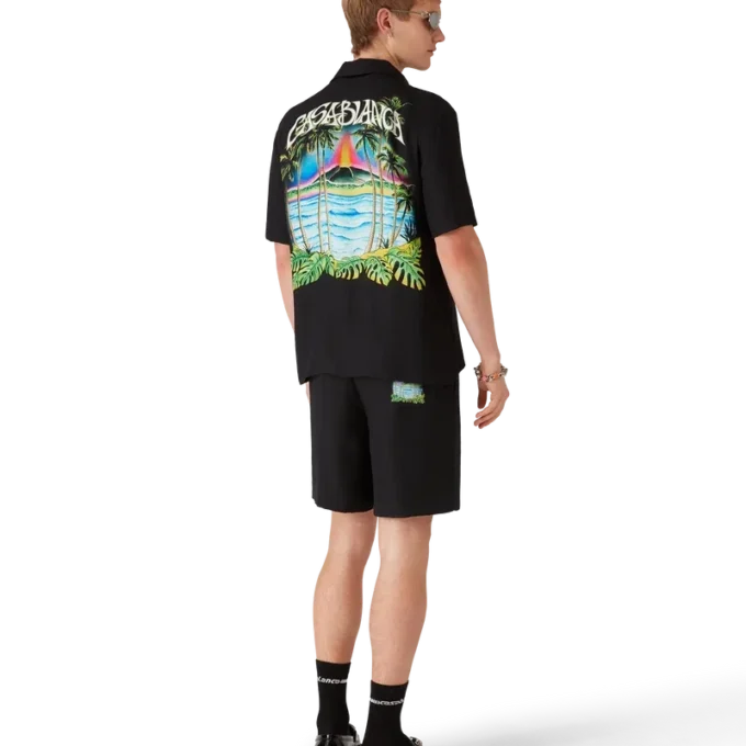 Volcano Short Sleeve Jacquard Classic Shirt