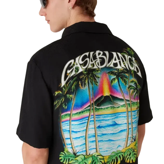 Volcano Short Sleeve Jacquard Classic Shirt