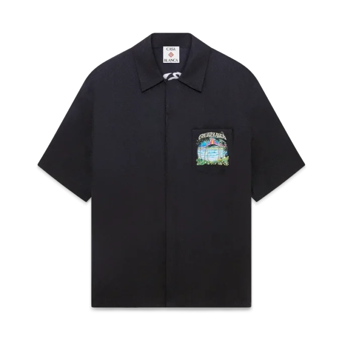 Volcano Short Sleeve Jacquard Classic Shirt