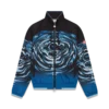 Warped Logo Ripple Windbreaker Jacket
