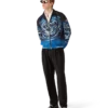 Warped Logo Ripple Windbreaker Jacket